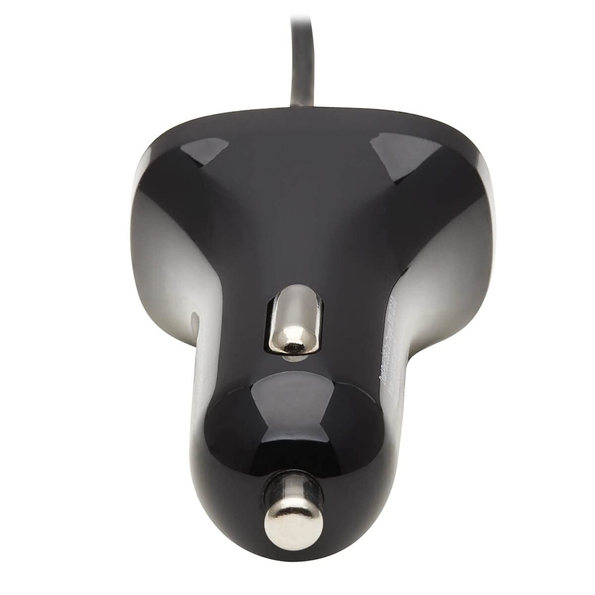 Tripp Lite USB Dual Port Car Charger, USB-C 18W QC 3.0 and USB-A 12W Dual Port USB Car Charger, Coiled USB Charging Cable, Black (U280-C02-30W-C6)