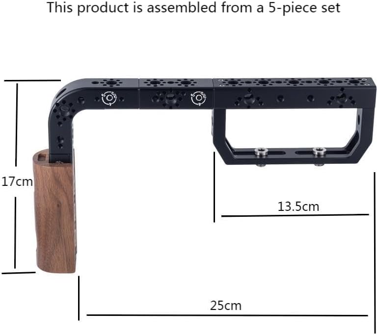 Universal Arri Positioning Top Handle Fixture Handle, Suitable for Camera Rabbit Cage Video Equipment Gimbal Stabilizer (Black)
