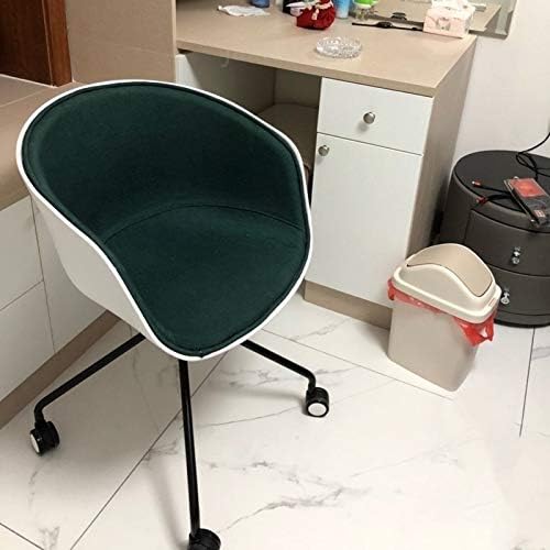 Gaming Chair Case for Dining Chair Study Chair Fabric Balcony Leisure Backrest Handrail Metal for Negotiations (Color : D)