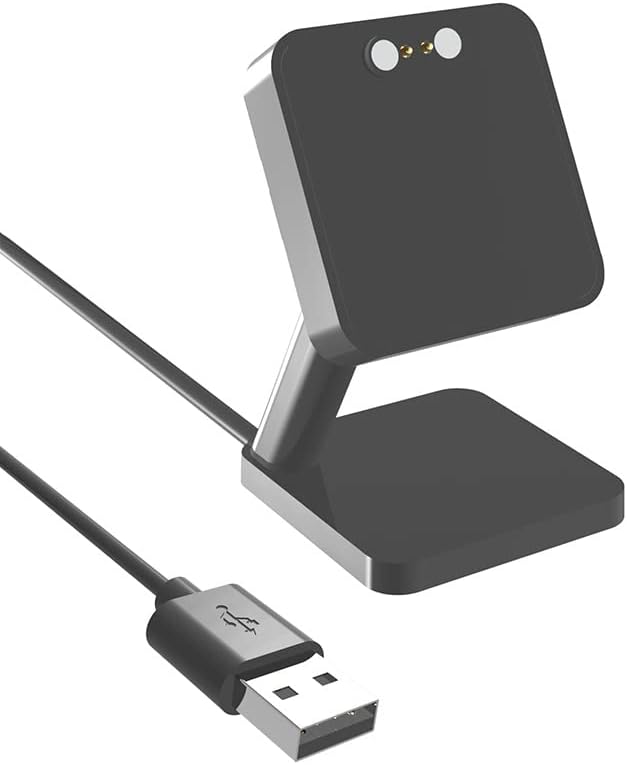 Compatible Charging Stand for Uaue Smart Watch, Lamshaw Desk Holder for Donerton T50S T50H 1.85" Smartwatch (Black)