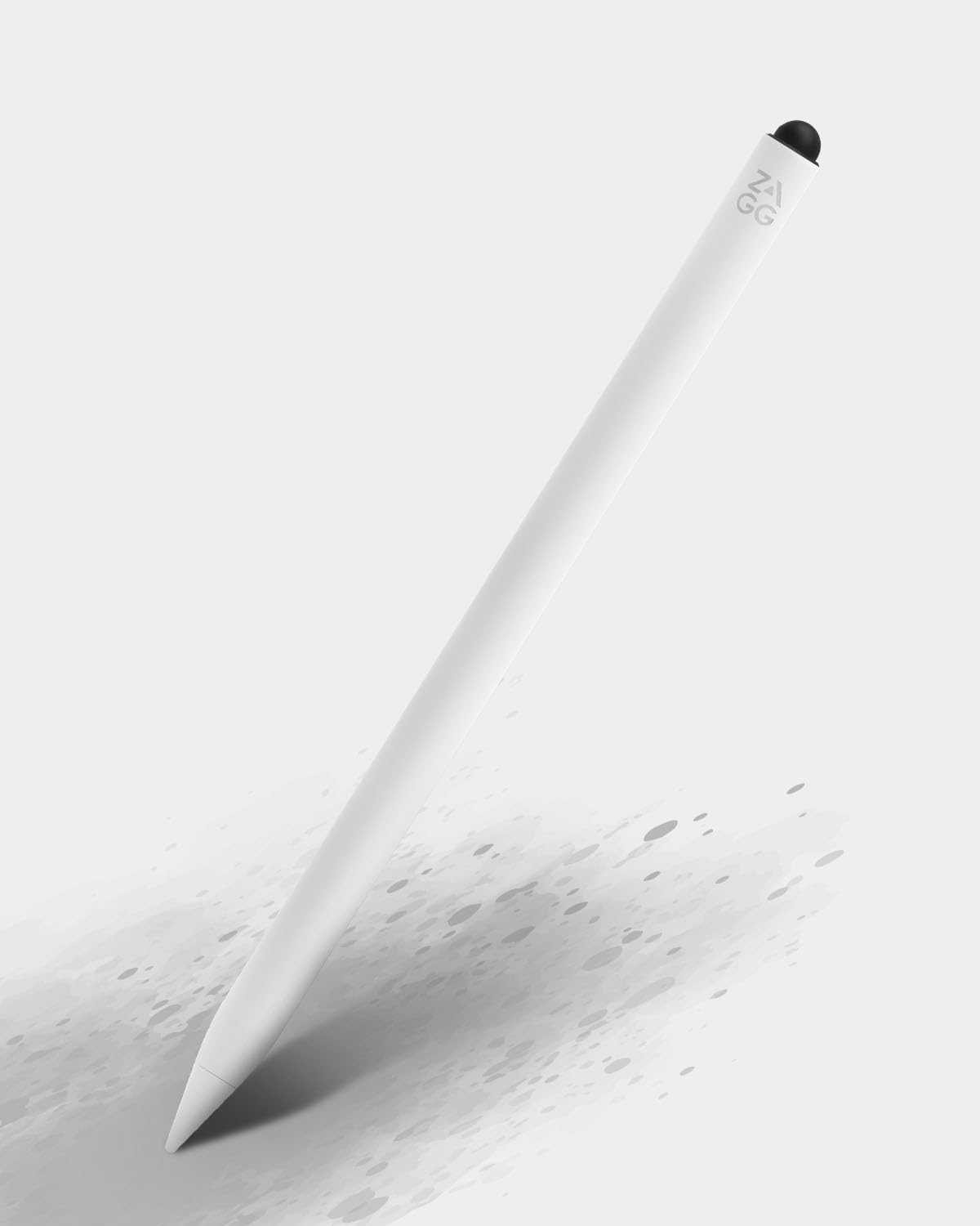 ZAGG Pro Stylus 2 with Active & Capacitive Tips, Palm Rejection, Tilt Recognition, Bluetooth Pairing, Compatible w/iPad Pro 11/12.9 (3,4, & 5 Gen)/Air 10.9/iPad 10.2/9.7/Mini 5/ iPad Air (M2) - White