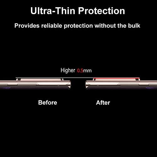 2 Pack Metal Camera Lens Protector for Samsung Note 20 Ultra, Full Coverage Case for Note20 Ultra 5G Camera Screen