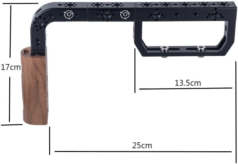 Universal Arri Positioning Top Handle Fixture Handle, Suitable for Camera Rabbit Cage Video Equipment Gimbal Stabilizer (Black)