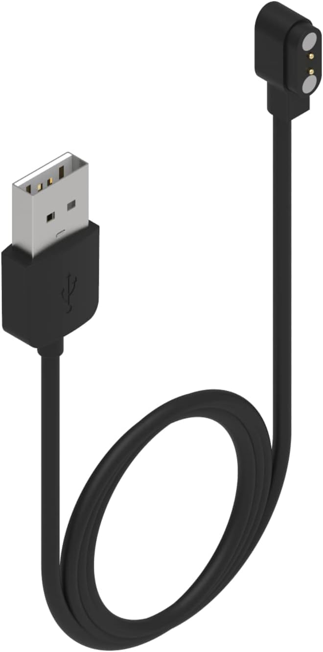 Black Compatible Charger for Da Fit Smart Watch, Replacement USB Cable 3.3 Ft