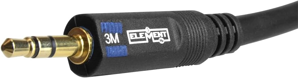 Element-Hz 3.5mm Mini Stereo to 3.5 Mini Stereo Cable, 3 Meter