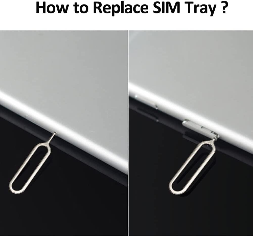 Silver SIM Card Tray Holder Compatible with iPhone X, SIM Card Tray Slot Replacement