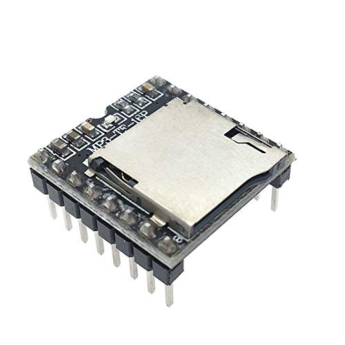 IndustrialField MP3 MP3 MP3-TF-16P DFPlayer Mini Player Module Voice Decode Board Supporting TF Card U-Disk IO/Serial