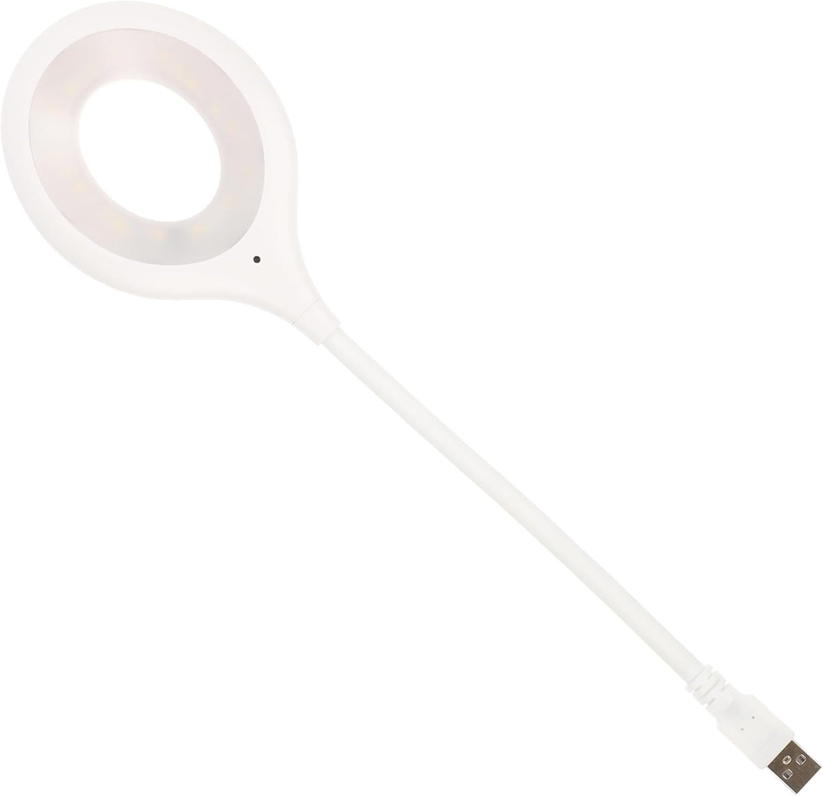 Dimmable Voice Activated USB Gooseneck Lamp Flexible Bedside Reading Light Night Light for Bedroom USB Powered