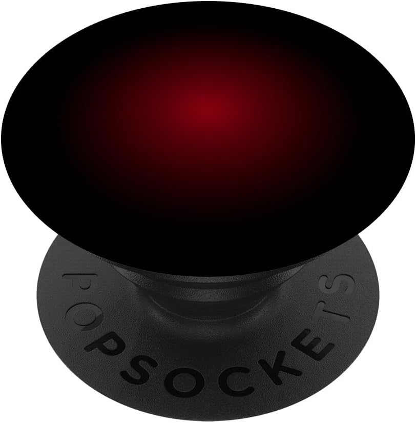 Red to Black Radial Gradient Minimal Art PopSockets Standard PopGrip