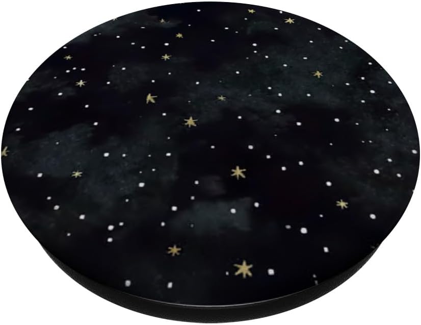 Galaxy Outer Space Universe Stars Cosmos PopSockets Standard PopGrip Black