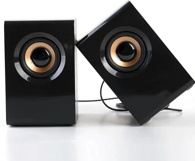 Desktop Computer Notebook Wooden Small Speaker USB2.0 Audio Speakers