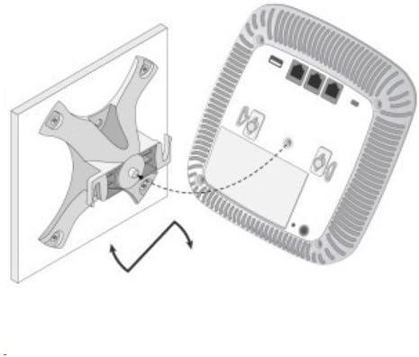 Network Device Wall/Ceiling Mount Kit JW047A for Aruba AP-220-MNT-W1W (White)