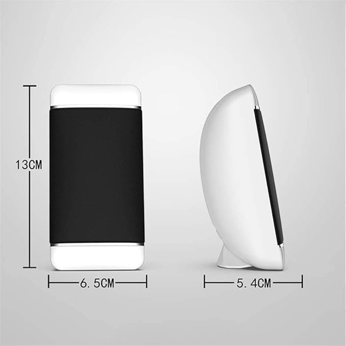 Computer Speakers Mini Speaker with USB Powered 3.5 mm AUX-in Portable Speaker for Computer Laptop Notebook Desktop (Color : White)