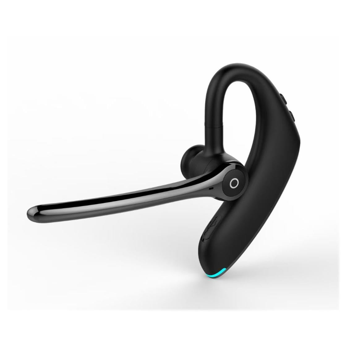 Wireless Earphone Ear-Hook Headphone Boom Mic Compatible with Consumer Cellular Iris Flip, Handsfree Single Headset Over The Ear Earbud
