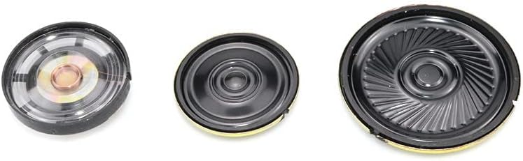 Fielect 2Pcs DIY Speaker 0.5W 8 Ohm Replacement Loudspeaker, 40mm Diameter Round Shape
