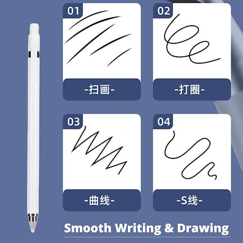 Universal Stylus Pen, Battery Free Touch Screen Pencils with High Sensitivity & Palm Rejection, Double Headed for