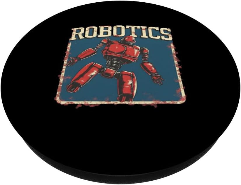 Retro Vintage Robotics Robot Engineer PopSockets Standard PopGrip