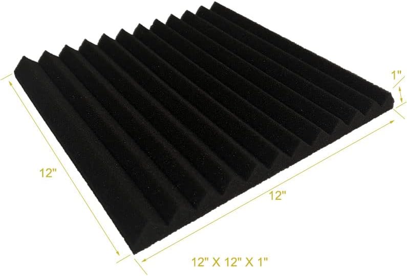 96 PACK Medium Sale Acoustic Foam Soundproof foam (96 black)