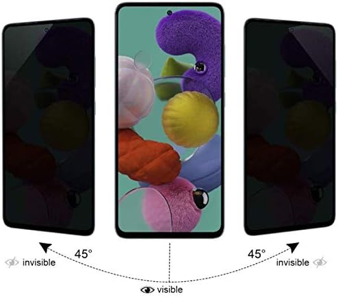 Privacy Screen Protector for Samsung Galaxy A71 5G, 2-Pack Full Coverage Tempered Glass