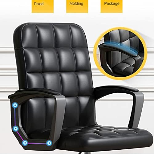 Office Chair Gaming Chair Computer Chair Computer Chair Home Furniture Gaming Chair Office Footrest Modern Simplicity Relaxing Office Chairs PU Fabric Computer Armchair (Color : Rosso)