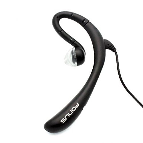 Wired Headset Mono Hands-Free Earphone 3.5mm Headphone Earpiece w Boom Mic Single Earbud [Black] for Boost Mobile LG Stylo 4 Plus - Boost Mobile LG