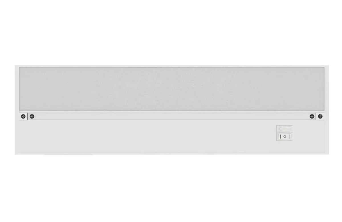 9 Inch Under Cabinet LED Light, Hardwire/Linkable White, 120VAC, 60Hz, 50mA, 300 Lumens, 2700K, 90 CRI with Knockout, Contractor Electrician Grade