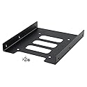 JacobsParts 2.5" to 3.5" Bay Metal Hard Drive HDD SSD Mounting Bracket Adapter Tray
