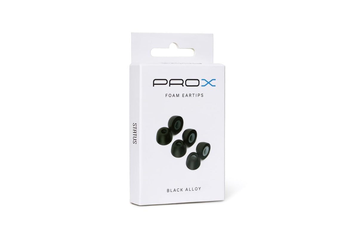 Status Audio - Pro X Memory Foam Eartips (Black Alloy)