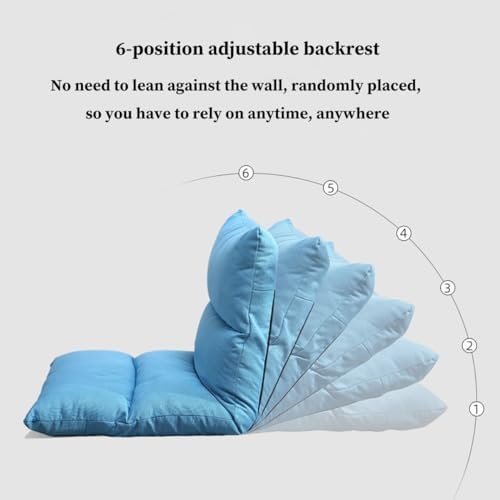 BTZHY Floor Chair Foldable Floor Chair with 6 Positions Lazy Sofa Meditation Chair Window Chair Folding Sofa Bed Couch Lounger Floor Chair Gaming for TV Reading Relaxing (/Green)