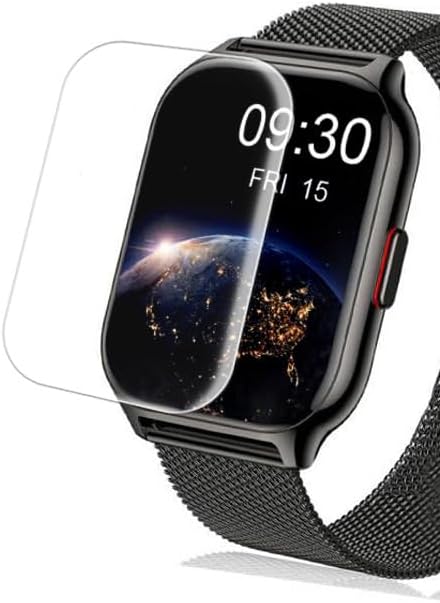 [5 Pack] P95 2.01” Smartwatch Soft Screen Protector, HD Clear Anti-Scratch Bubble Free PET Film for Popglory ZOSKVEE