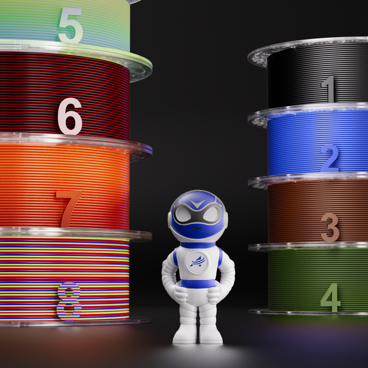Amolen 8th Anniversary PLA Color Bundle – 4 × 1KG