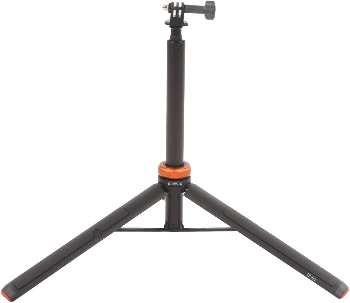 EVTSCAN Multifunctional Action Camera Stand with Adapter Retractable Tripod Foldable Selfie Stick