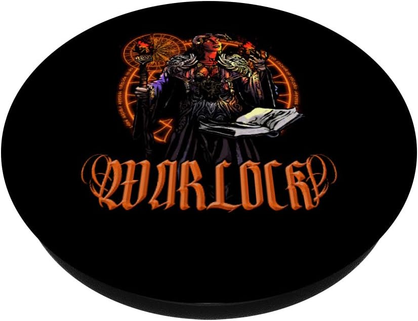 Warlock Fantasy D20 RPG Adventure Roleplaying PopSockets Swappable Gamer Tabletop