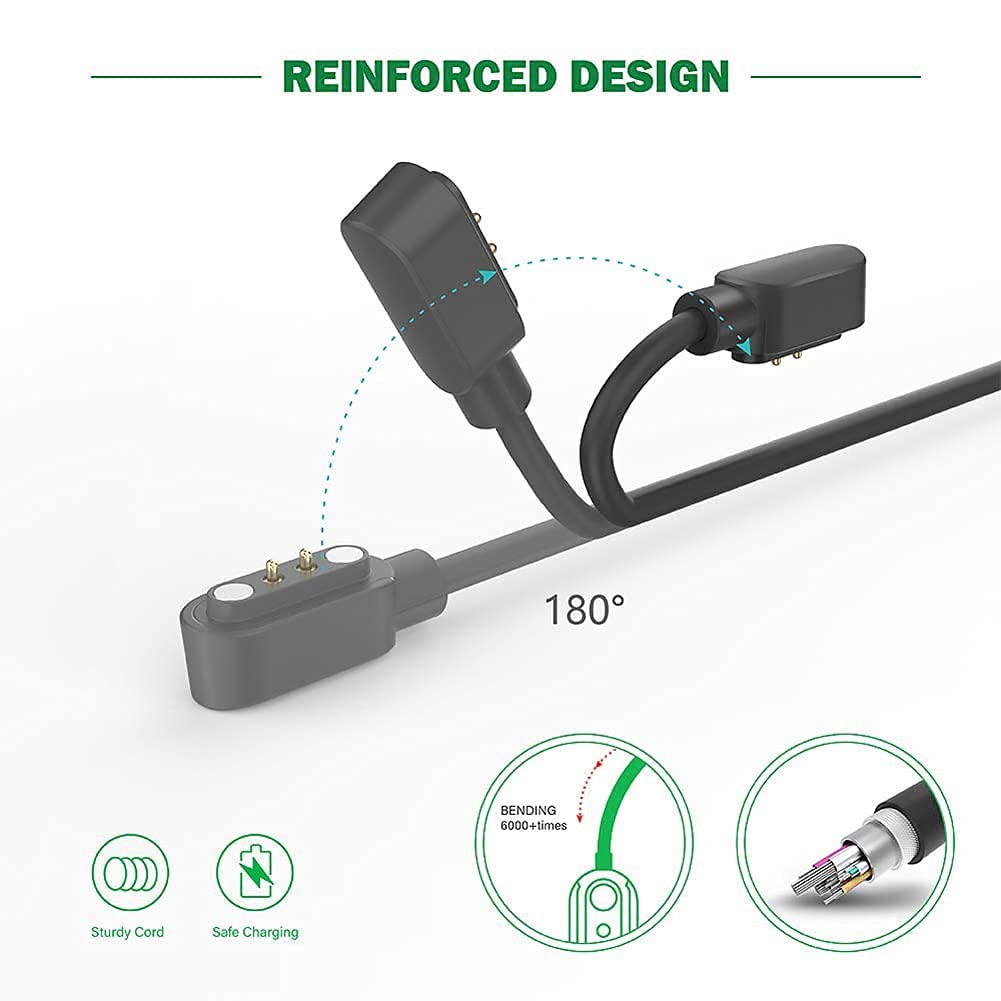 E ECSEM 3.3Feet Charger Cable for OTOSAGOW C18 Pro & LW77 Magnetic USB Charging Cord Accessories