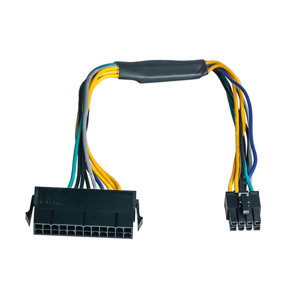 Main Power 24 pin to 8 pin ATX Power Supply Adapter Cable for DELL Optiplex 3020, 7020, 9020, Precision T1700