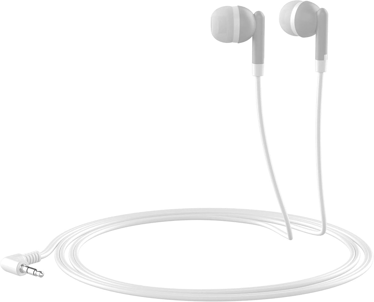 Maeline 10 Pack Bulk Earbuds - Gray with 3.5 mm Headphone Plug