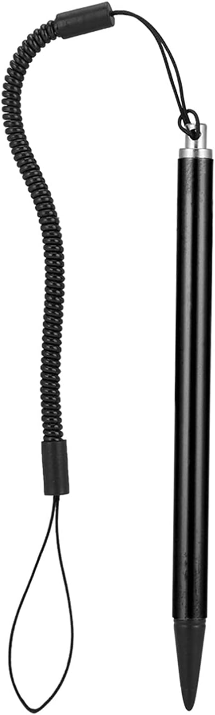 ASHATA Stylus, Resistive Touch Painting Pen with Spring Rope, Compatible with All Resistive Touch Screen Devices (Black)