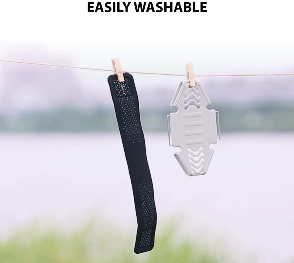【Bone】 Run Tie Running Armband Phone Holder, Cell Phone Arm Band for iPhone 14 13 12 11 Pro Max Mini XS XR X 8 7 6 Plus Samsung Galaxy S10 S9 Smartphone (Combo Set/Black/ 6.3-7.5"+ 7.9-9.8"+ 9.8-14")