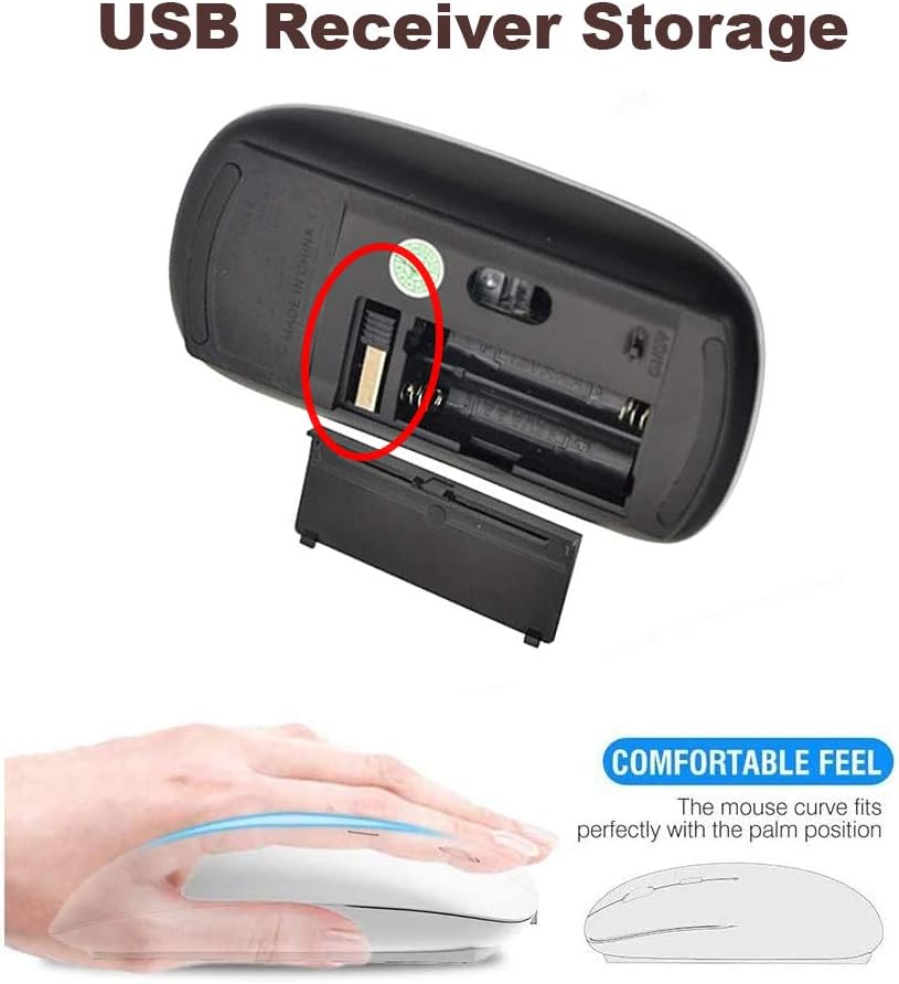 2.4G Ergonomic Portable USB Wireless Mouse for PC, Laptop, Computer, Notebook with Nano Receiver (Leopard Cheetah Skin)