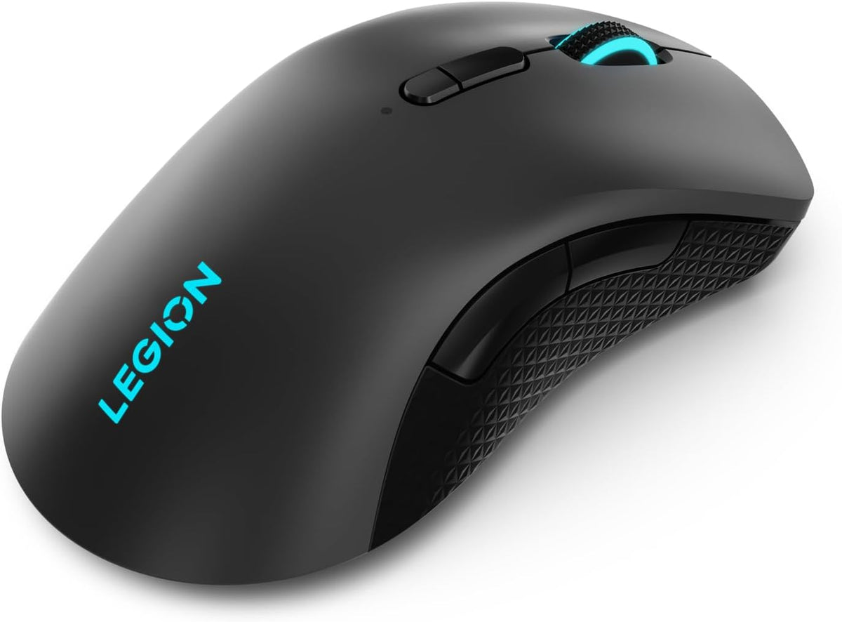 Lenovo Legion M600 RGB Wireless Gaming Mouse – 16,000 DPI, 9 Programmable Buttons, 200-Hour Battery Life, 50-Million Clicks Durability – Ambidextrous Computer Mouse (Black)