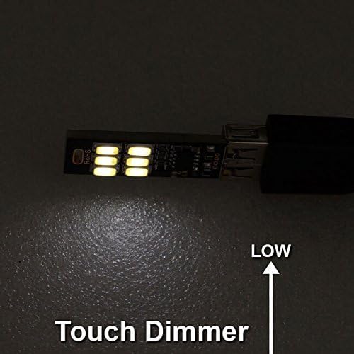 5pcs 6 Dimming Qty:5 Yitee LED Circuit Boards USB Light Keychain Super Bright LEDs Mini USB Light Lamp with Smart Touch
