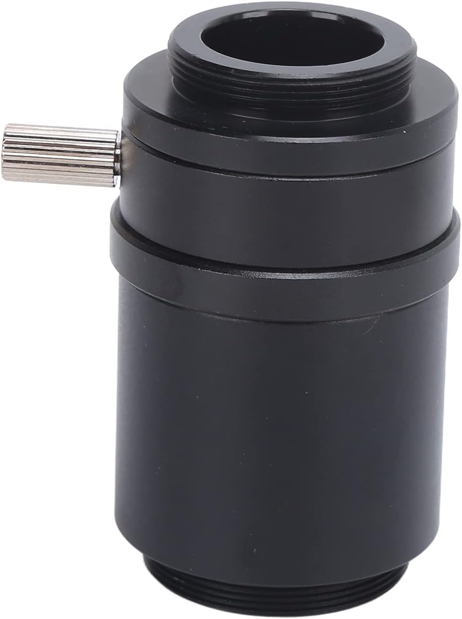 Microscope Adapter, 1× C Mount Lens Adapter for CCD Camera and Trinocular Stereo Microscope