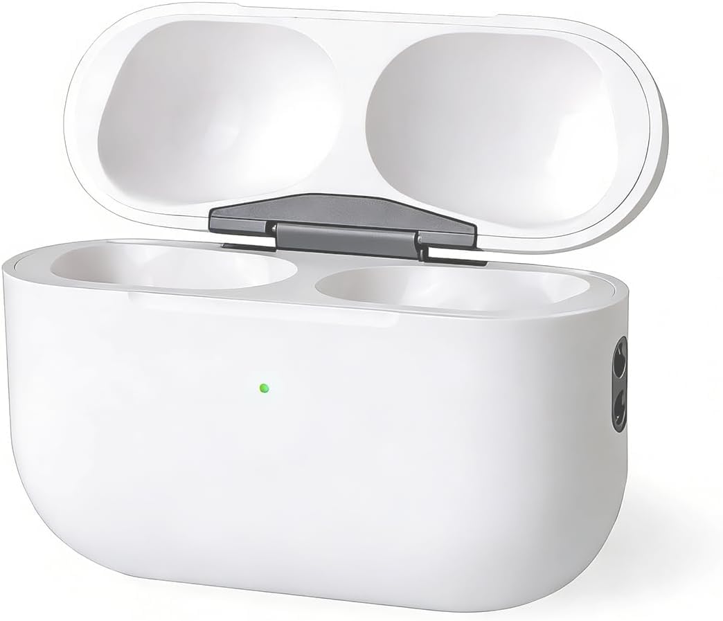 Wireless Charging Case Replacement Compatible with AirPods Pro 1st & 2nd Generation,(USB-C) (Earbuds Not lncluded) (White)