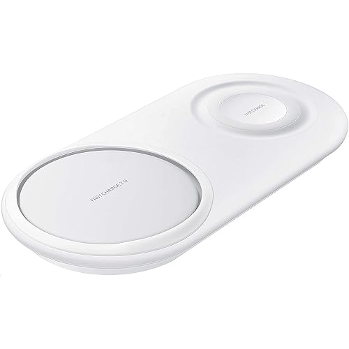 Samsung Wireless Charger DUO Pad, Fast Charge 2.0 (US Version with Warranty) - White