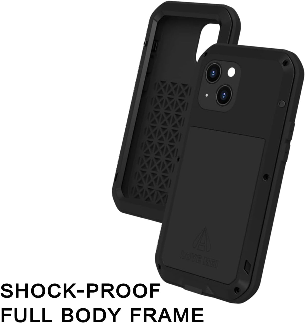 LOVE MEI Compatible with iPhone 13 Mini Case - Outdoor Sports Military Heavy Duty Waterproof Shockproof Case