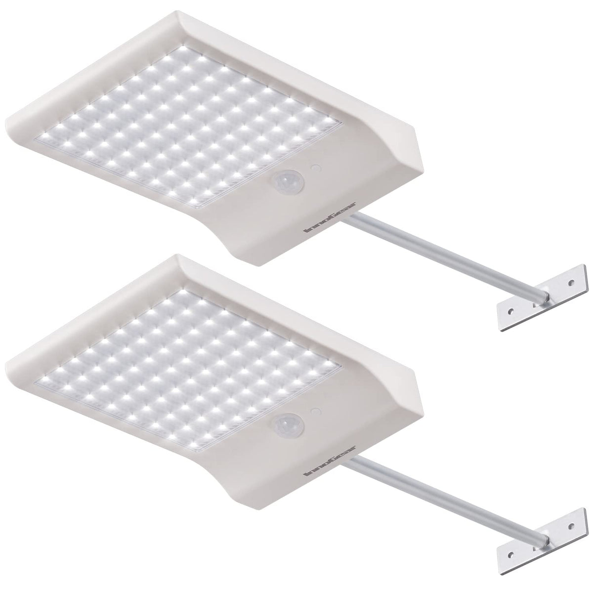 InnoGear Solar Gutter Lights Outdoor, 80 LED Wall Mount Lighting with Motion Sensor 4 Working Modes IP65 Waterproof 450 Lumens for Front Door Yard