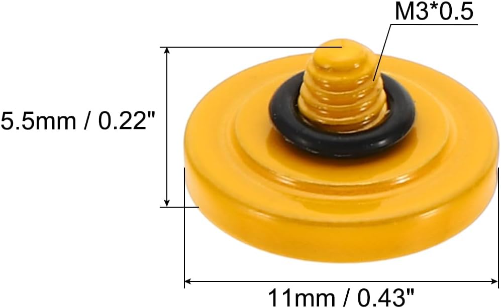 5 Pack PATIKIL Camera Shutter Button, Soft Shutter Release Button Pure Copper Camera Button Concave Suitable for Nikon