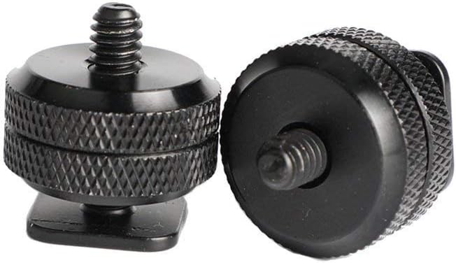 SLOW DOLPHIN 1/4 Inch Hot Shoe Mount Adapter Tripod Screw for DSLR Camera Rig (4 Packs)