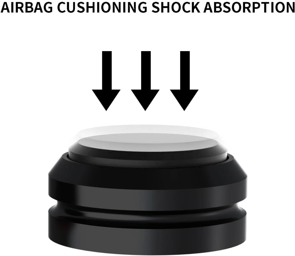 Preffair Audio Speaker Aluminum/Silicone Isolation Feet Turntable Damper Vibration Stopper Stand Absorption Shock Pad for Amplifier Preamp DAC Devices 4Pcs (Black, 1.73"x1.18")
