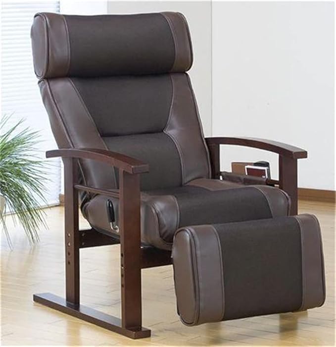 Office Chair Gaming Chair Computer Chair Height Adjustable Leather Recliner with Pull Out Stool Living Room Reclining Sofa Chair Armchair Furniture (Color : Svart Size : M)
